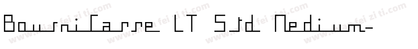 BousniCarre LT Std Medium字体转换
